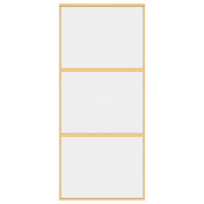 Kulta liukuovi Vanzeti 90x205cm (kirkas esg-lasi ja alumiini)