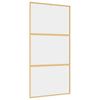 Kulta liukuovi Vanzeti 102,5x205cm (kirkas esg-lasi ja alumiini)