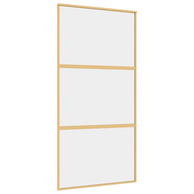 Kulta liukuovi Vanzeti 102,5x205cm (kirkas esg-lasi ja alumiini)