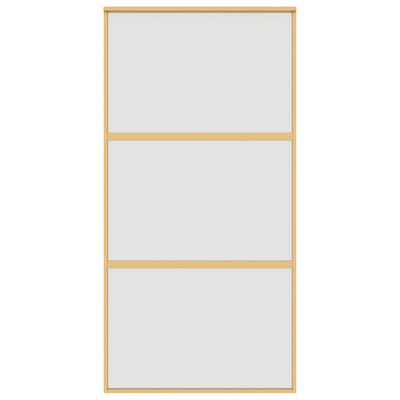 Kulta liukuovi Vanzeti 102,5x205cm (himmeä esg-lasi ja alumiini)