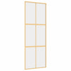 Kulta liukuovi Vanzeti 76x205cm (kirkas esg-lasi ja alumiini)