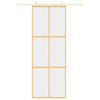 Kulta liukuovi Vanzeti 76x205cm (kirkas esg-lasi ja alumiini)