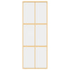 Kulta liukuovi Vanzeti 76x205cm (kirkas esg-lasi ja alumiini)