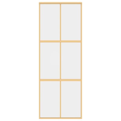 Kulta liukuovi Vanzeti 76x205cm (kirkas esg-lasi ja alumiini)