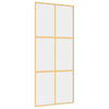 Kulta liukuovi Vanzeti 90x205cm (kirkas esg-lasi ja alumiini)