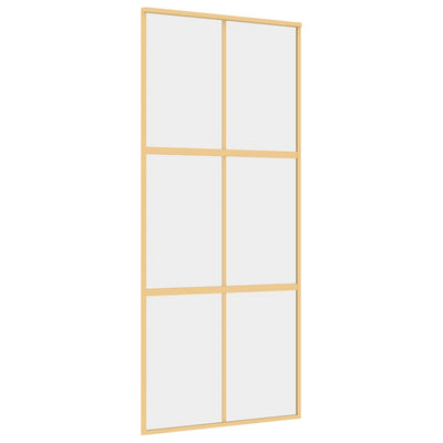 Kulta liukuovi Vanzeti 90x205cm (kirkas esg-lasi ja alumiini)