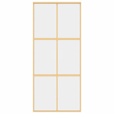 Kulta liukuovi Vanzeti 90x205cm (kirkas esg-lasi ja alumiini)