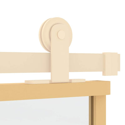 Kulta liukuovi Vanzeti 90x205cm (kirkas esg-lasi ja alumiini)