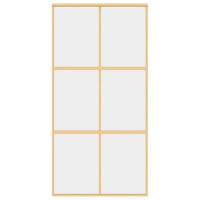 Kulta liukuovi Vanzeti 102,5x205cm (kirkas esg-lasi ja alumiini)