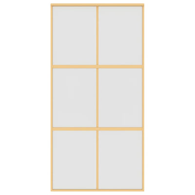 Kulta liukuovi Vanzeti 102,5x205cm (himmeä esg-lasi ja alumiini)