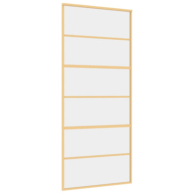 Kulta liukuovi Vanzeti 90x205cm (kirkas esg-lasi ja alumiini)