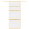 Kulta liukuovi Vanzeti 90x205cm (kirkas esg-lasi ja alumiini)