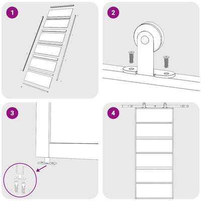 Kulta liukuovi Vanzeti 90x205cm (kirkas esg-lasi ja alumiini)