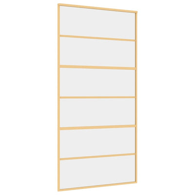 Kulta liukuovi Vanzeti 102,5x205cm (kirkas esg-lasi ja alumiini)