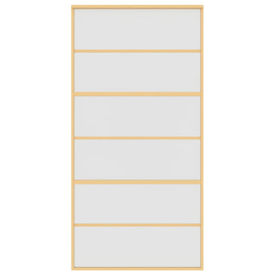 Kulta liukuovi Vanzeti 102,5x205cm (himmeä esg-lasi ja alumiini)