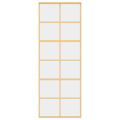 Kulta liukuovi Vanzeti 76x205cm (kirkas esg-lasi ja alumiini)