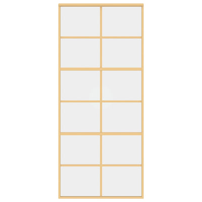 Kulta liukuovi Vanzeti 90x205cm (kirkas esg-lasi ja alumiini)