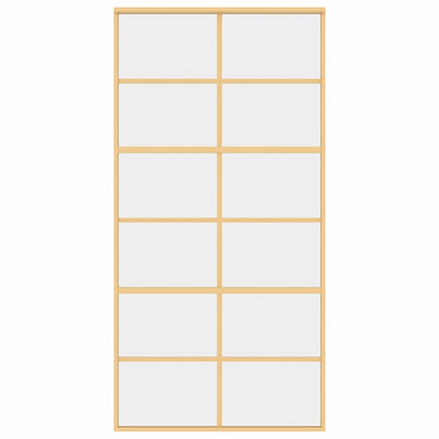 Kulta liukuovi Vanzeti 102,5x205cm (kirkas esg-lasi ja alumiini)