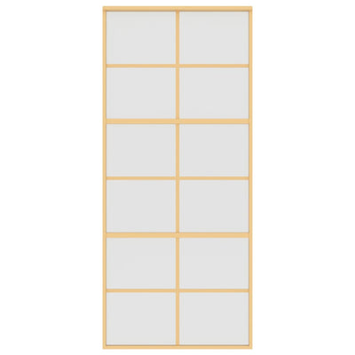 Kulta liukuovi Vanzeti 90x205cm (himmeä esg-lasi ja alumiini)