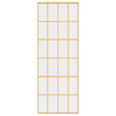 Kulta liukuovi Vanzeti 76x205cm (kirkas esg-lasi ja alumiini)