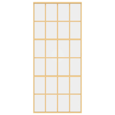 Kulta liukuovi Vanzeti 90x205cm (kirkas esg-lasi ja alumiini)