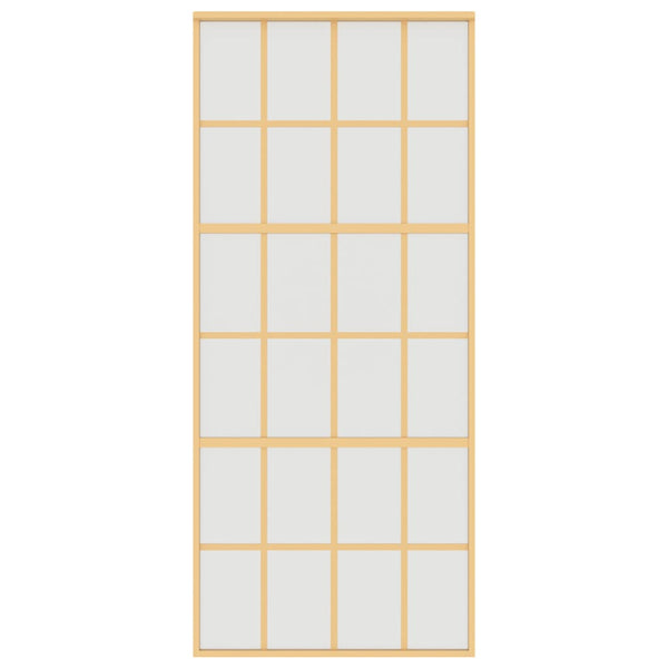 Liukuovi kulta 90x205 cm himmeä ESG-lasi ja alumiini