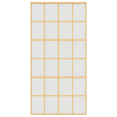 Kulta liukuovi Vanzeti 102,5x205cm (himmeä esg-lasi ja alumiini)