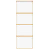 Kulta liukuovi Cretu 76x205cm (kirkas esg-lasi ja alumiini)