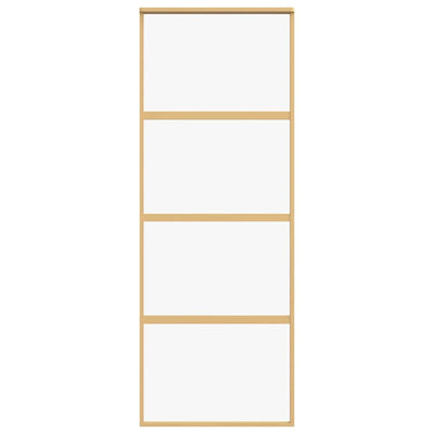 Kulta liukuovi Cretu 76x205cm (kirkas esg-lasi ja alumiini)
