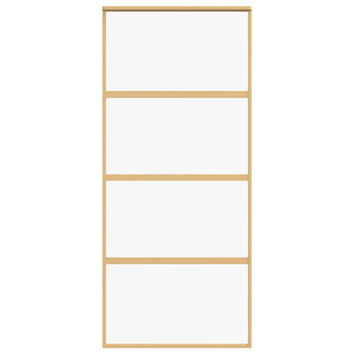 Kulta liukuovi Cretu 90x205cm (kirkas esg-lasi ja alumiini)