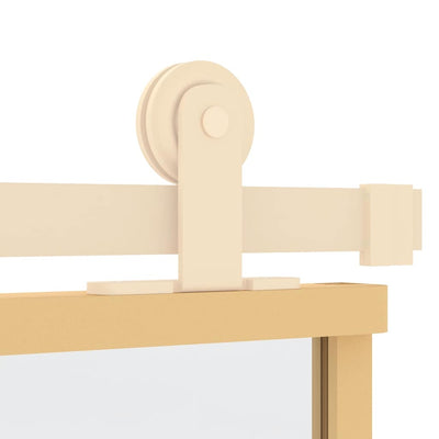 Kulta liukuovi Cretu 90x205cm (kirkas esg-lasi ja alumiini)