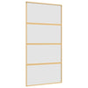 Kulta liukuovi Cretu 102,5x205cm (himmeä esg-lasi ja alumiini)
