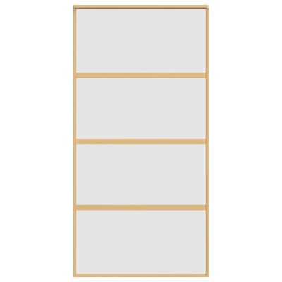 Kulta liukuovi Cretu 102,5x205cm (himmeä esg-lasi ja alumiini)