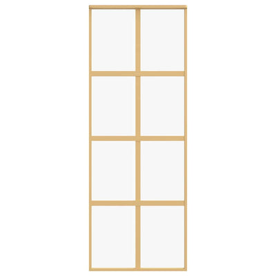 Kulta liukuovi Botezatu 76x205cm (kirkas esg-lasi ja alumiini)