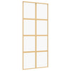Kulta liukuovi Botezatu 90x205cm (kirkas esg-lasi ja alumiini)