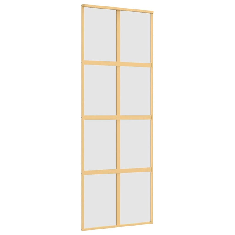 Kulta liukuovi Botezatu 76x205cm (himmeä esg-lasi ja alumiini)