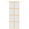 Kulta liukuovi Botezatu 76x205cm (himmeä esg-lasi ja alumiini)