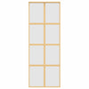 Kulta liukuovi Botezatu 76x205cm (himmeä esg-lasi ja alumiini)