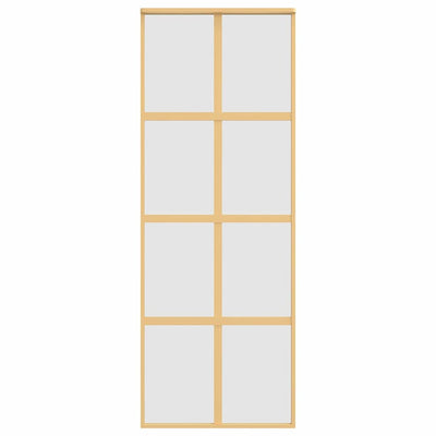 Kulta liukuovi Botezatu 76x205cm (himmeä esg-lasi ja alumiini)