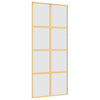 Kulta liukuovi Botezatu 90x205cm (himmeä esg-lasi ja alumiini)