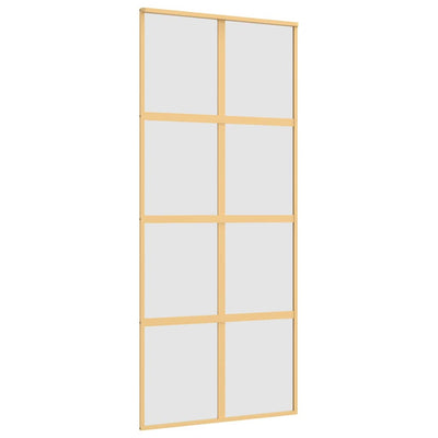 Kulta liukuovi Botezatu 90x205cm (himmeä esg-lasi ja alumiini)