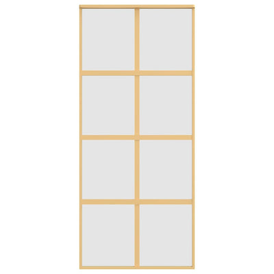 Kulta liukuovi Botezatu 90x205cm (himmeä esg-lasi ja alumiini)