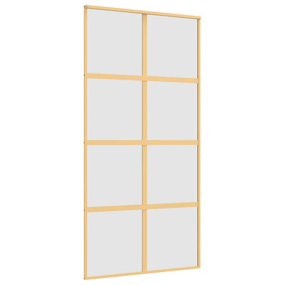 Kulta liukuovi Botezatu 102,5x205cm (himmeä esg-lasi ja alumiini)