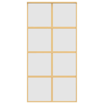 Kulta liukuovi Botezatu 102,5x205cm (himmeä esg-lasi ja alumiini)