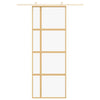 Kulta liukuovi Macrid 76x205cm (kirkas esg-lasi ja alumiini)