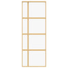 Kulta liukuovi Macrid 76x205cm (kirkas esg-lasi ja alumiini)
