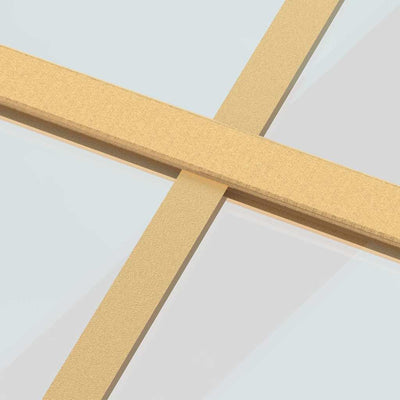 Kulta liukuovi Macrid 76x205cm (kirkas esg-lasi ja alumiini)