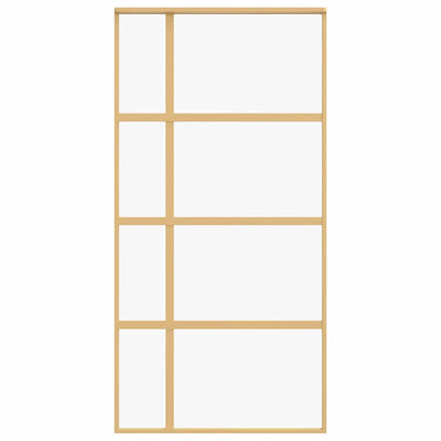 Kulta liukuovi Macrid 102,5x205cm (kirkas esg-lasi ja alumiini)