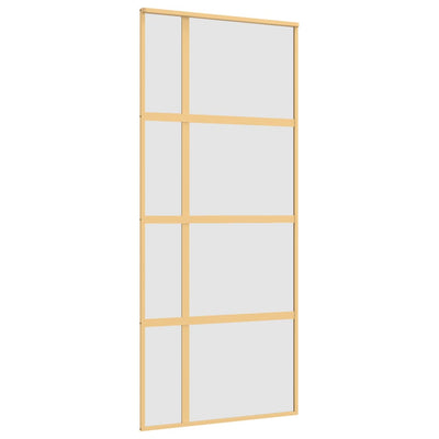 Liukuovi kulta 90x205 cm himmeä ESG-lasi ja alumiini