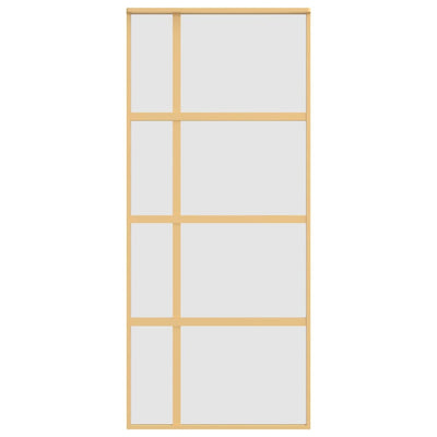 Liukuovi kulta 90x205 cm himmeä ESG-lasi ja alumiini